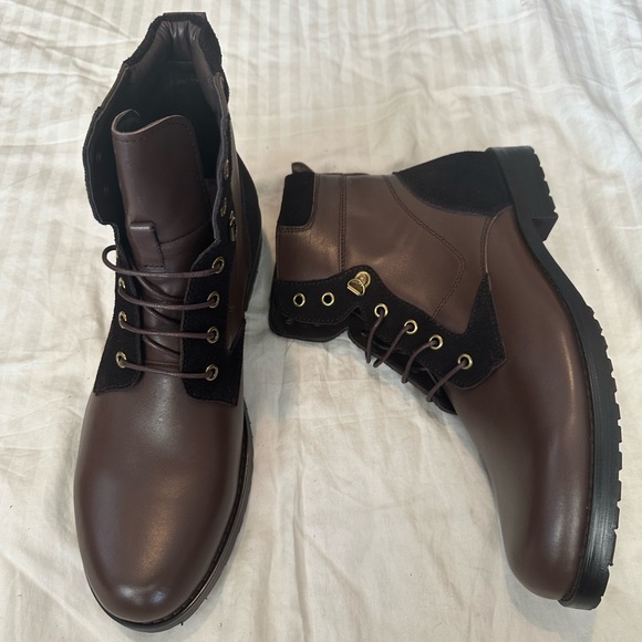 BRAND NEW English Laundry Men's Task Leather Boot, Brown, 10 M US - Picture 3 of 5